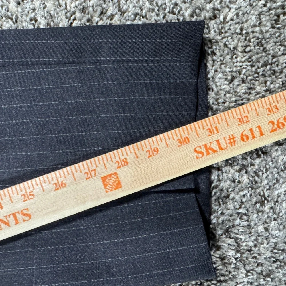 Brooks Brothers 1818 Fitzgerald Suit 44R W38 Grey Pinstripe Italian Wool USA